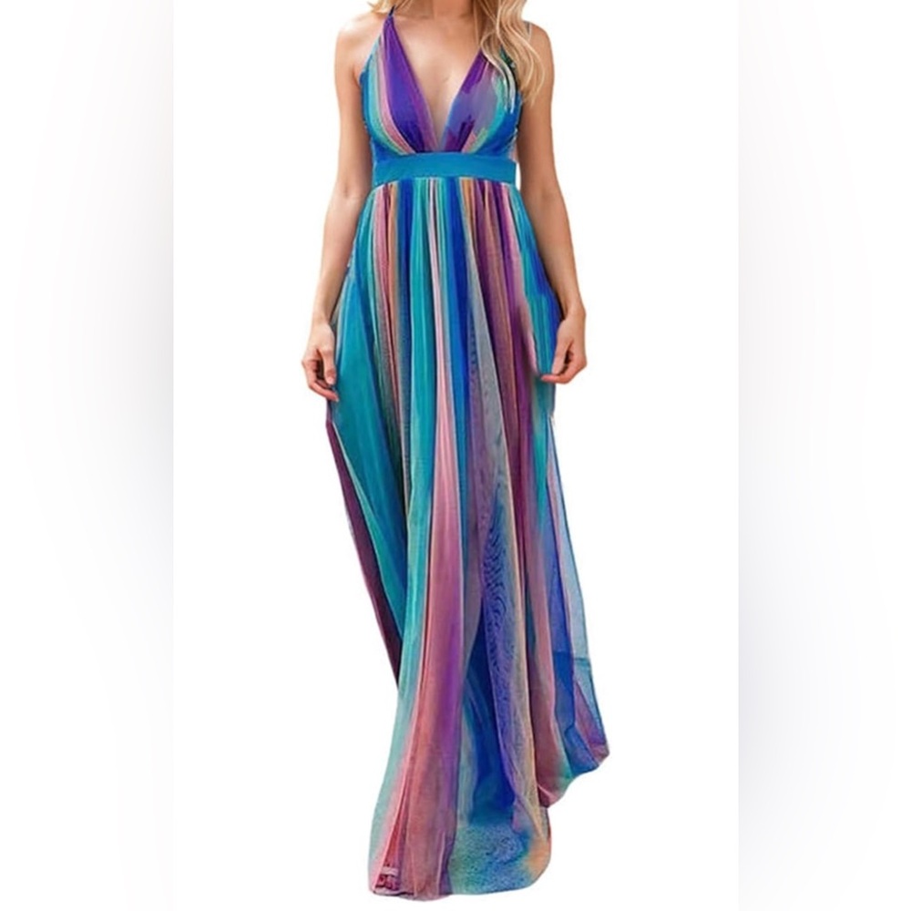 Multicolor Maxi Dress